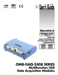 Thumbnail of document Manual - OMB-DAQ-2408 USB Data Acquisition Modules for Temp & Voltage